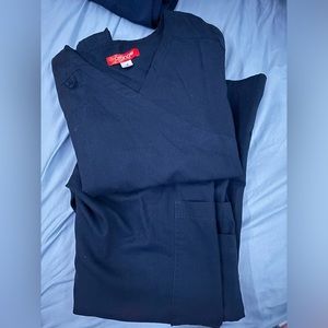 Navy blue scrub set